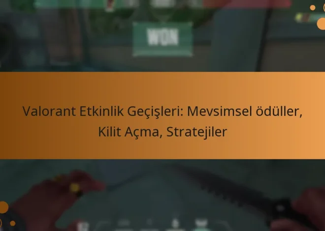 Valorant Etkinlik Geçişleri: Mevsimsel ödüller, Kilit Açma, Stratejiler
