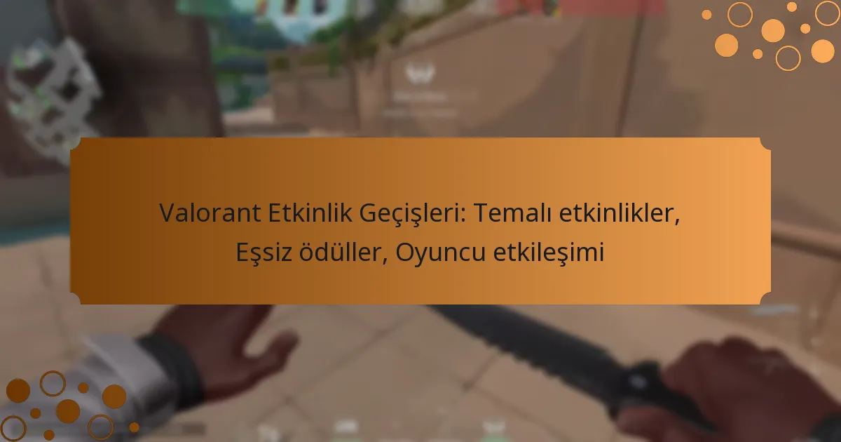 Valorant Etkinlik Geçişleri: Temalı etkinlikler, Eşsiz ödüller, Oyuncu etkileşimi