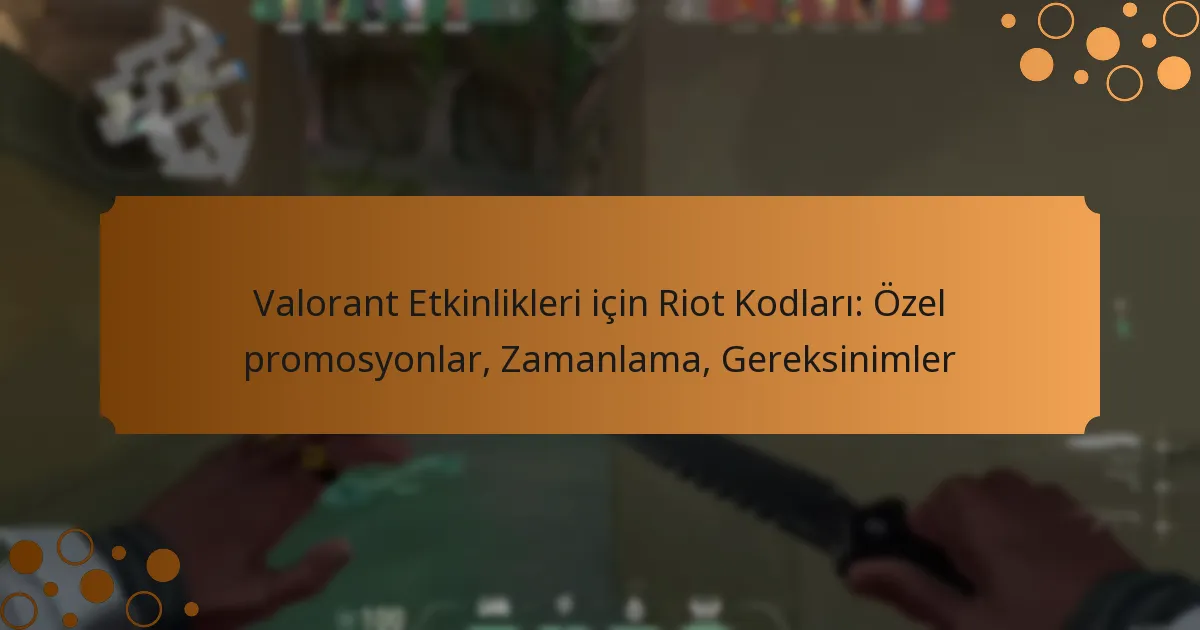 Valorant Etkinlikleri için Riot Kodları: Özel promosyonlar, Zamanlama, Gereksinimler