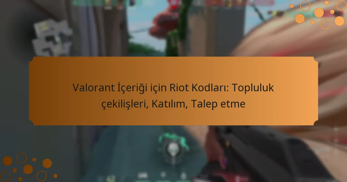 Valorant İçeriği için Riot Kodları: Topluluk çekilişleri, Katılım, Talep etme