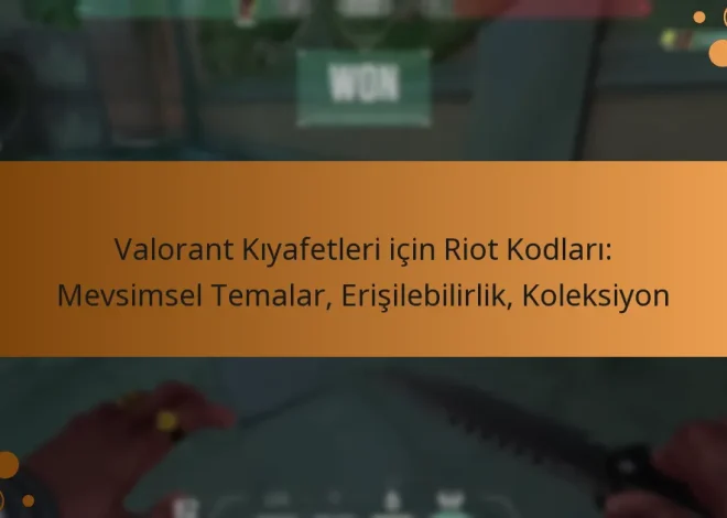 Valorant Kıyafetleri için Riot Kodları: Mevsimsel Temalar, Erişilebilirlik, Koleksiyon